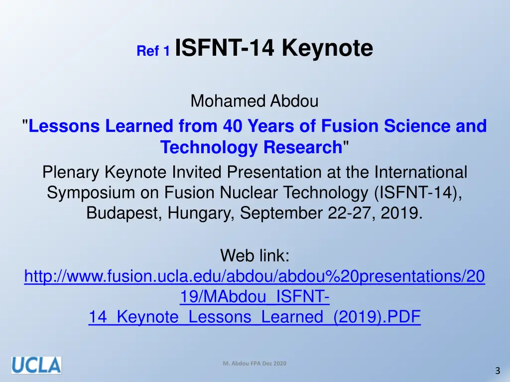 ref 1 isfnt 14 keynote