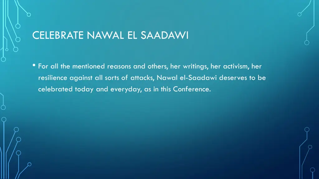 celebrate nawal el saadawi