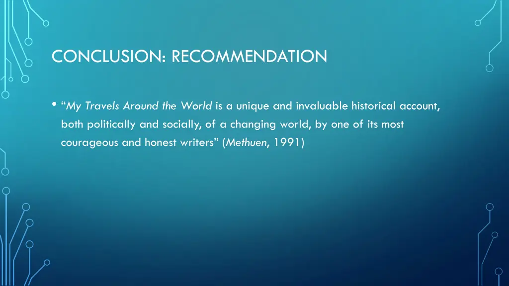 conclusion recommendation