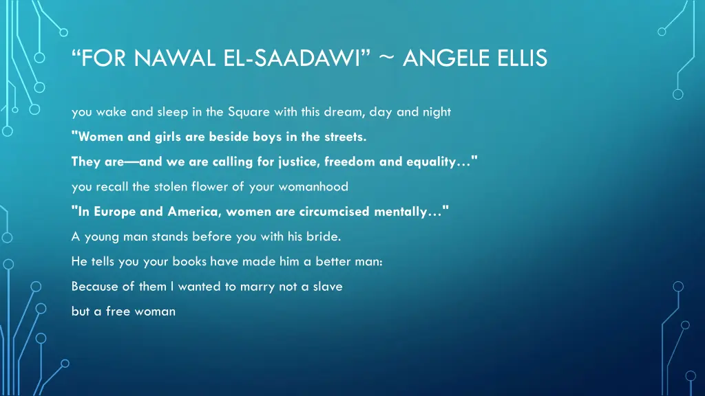 for nawal el saadawi angele ellis 1