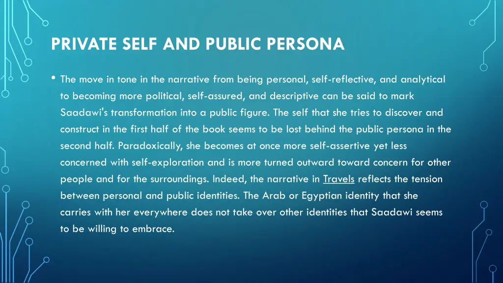 private self and public persona