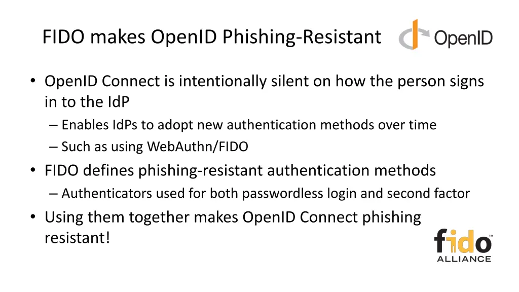 fido makes openid phishing resistant