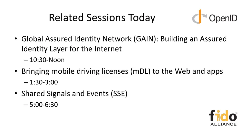 related sessions today