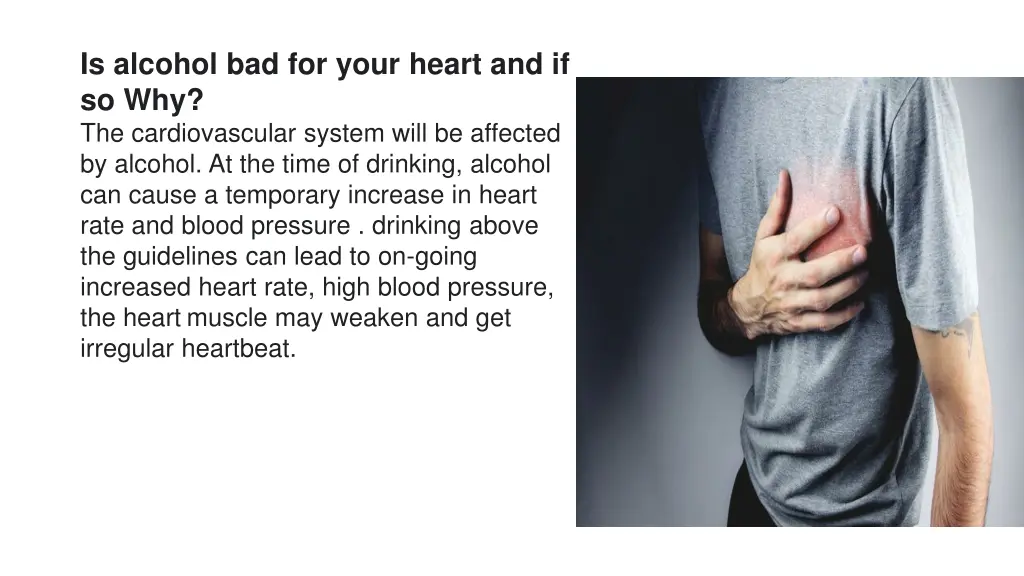 is alcohol bad for your heart