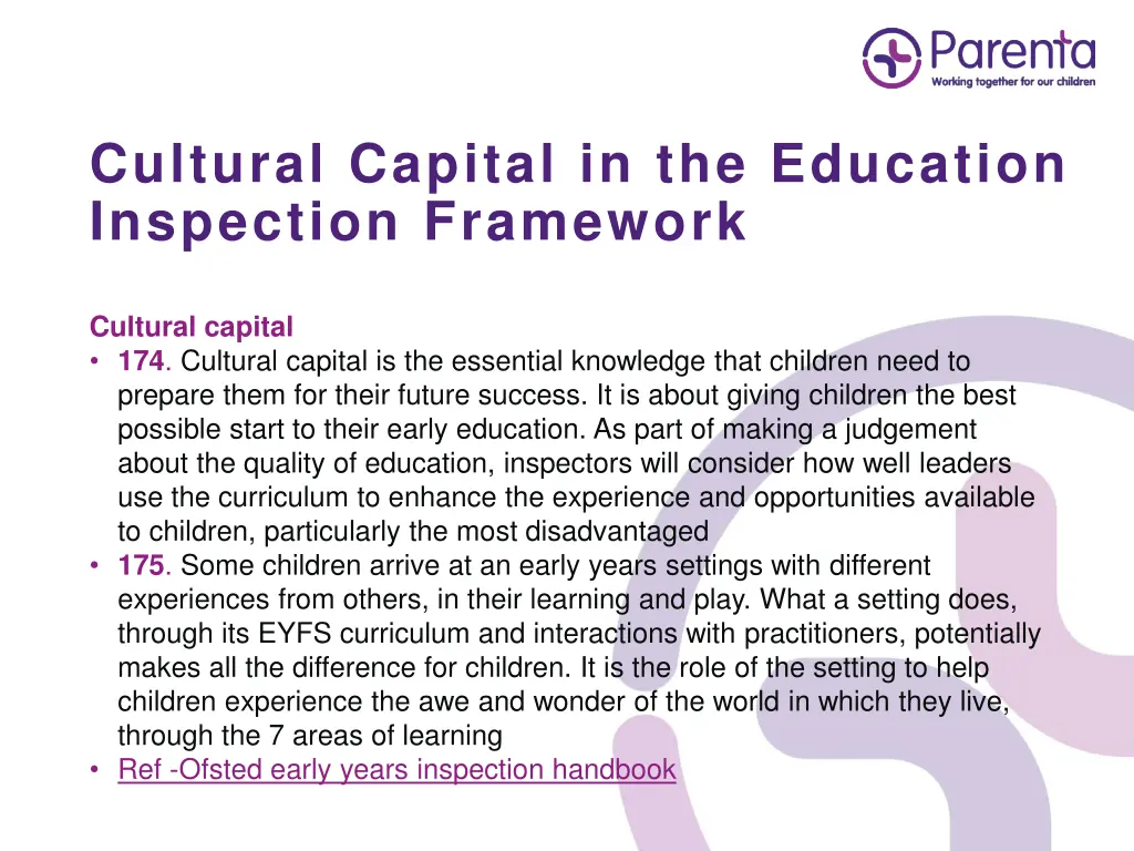 cultural capital in the education inspection