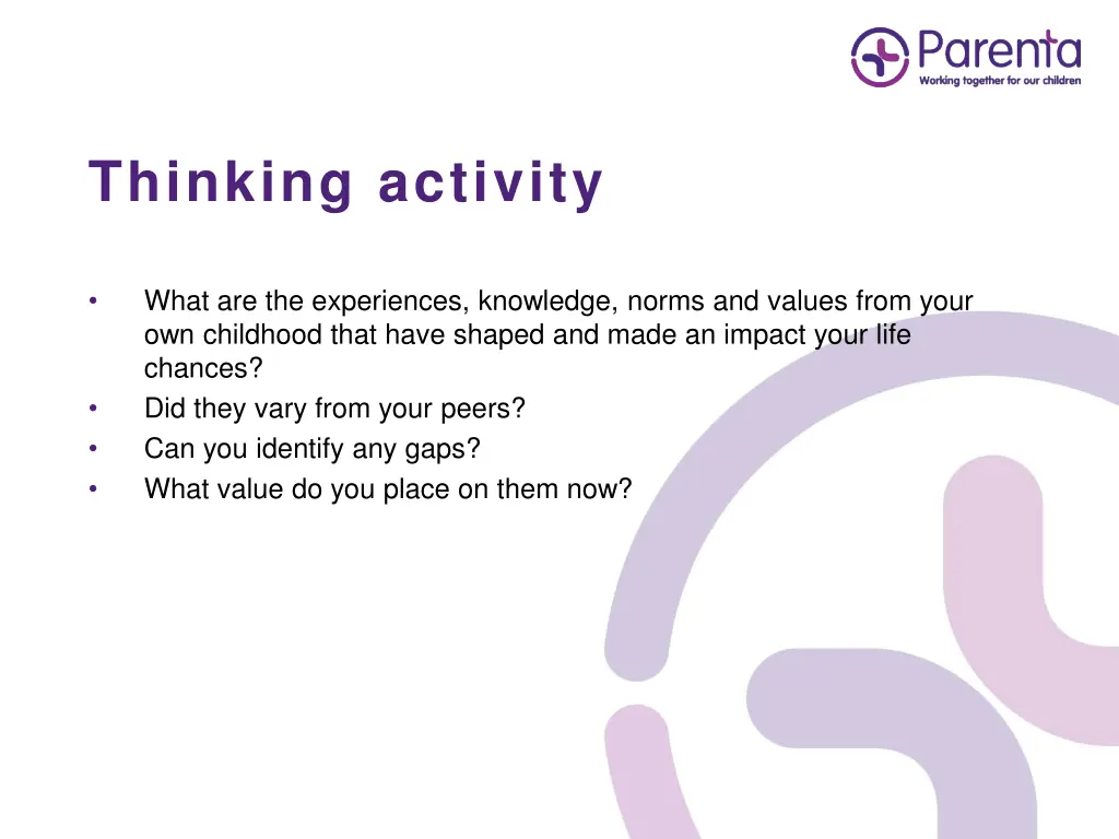 thinking activity