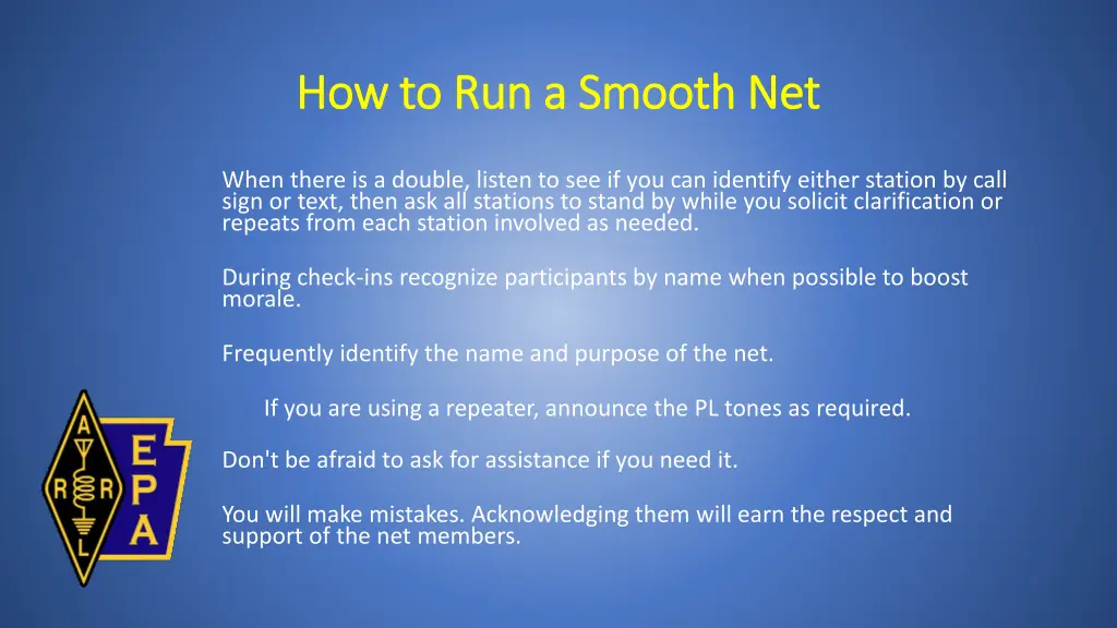 how to run a smooth net how to run a smooth net 2