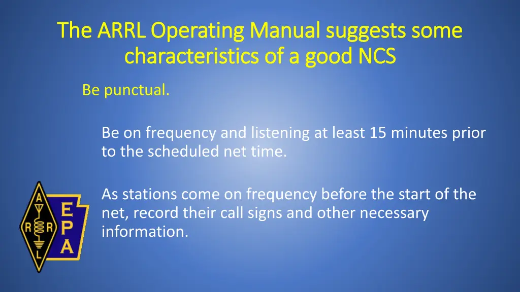 the arrl operating manual suggests some the arrl 1