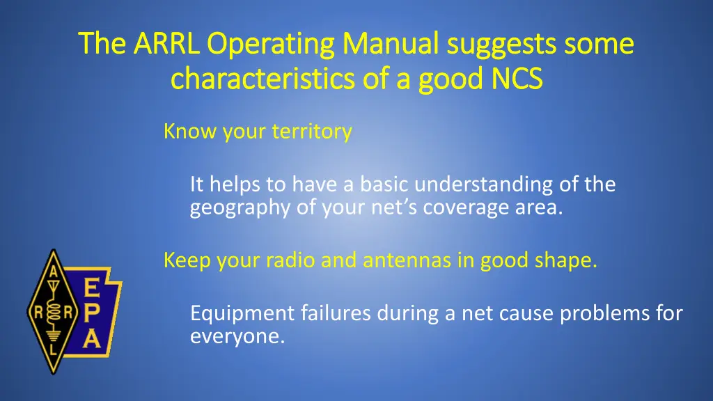 the arrl operating manual suggests some the arrl 2