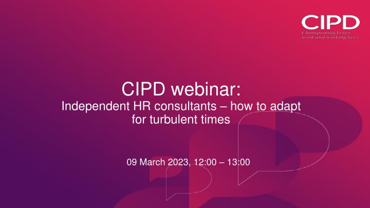 cipd webinar independent hr consultants