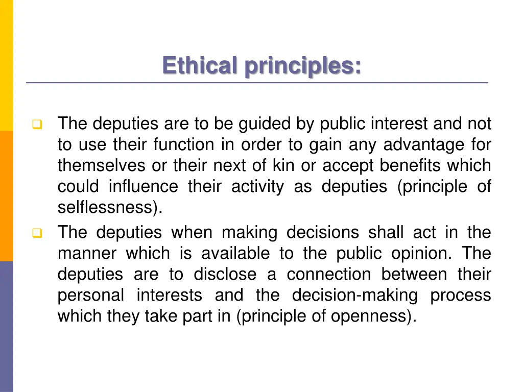 ethical principles