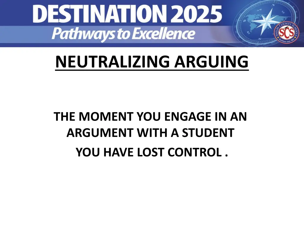 neutralizing arguing