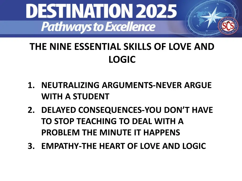 the nine essential skills of love and logic