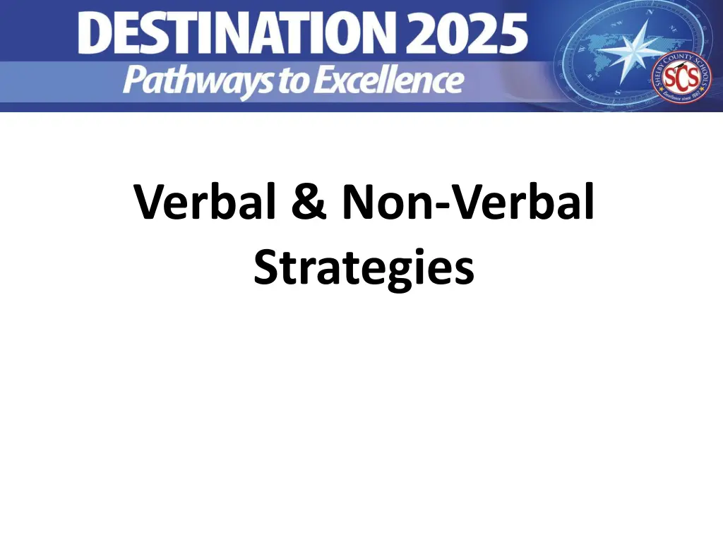 verbal non verbal strategies