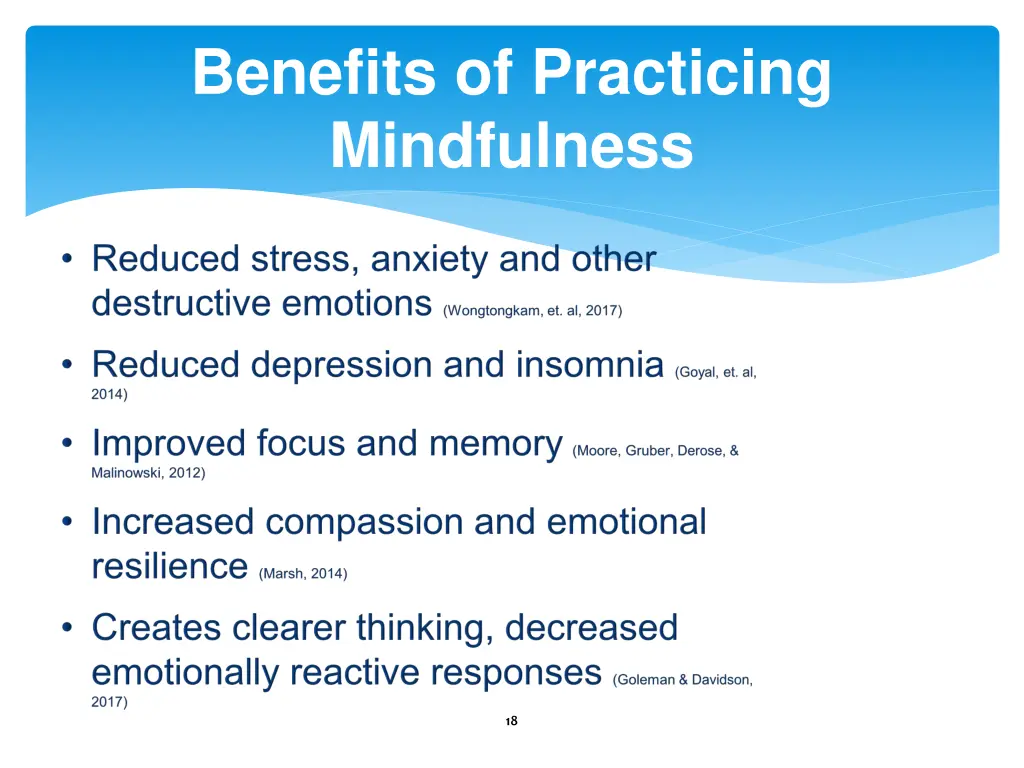 benefits of practicing mindfulness