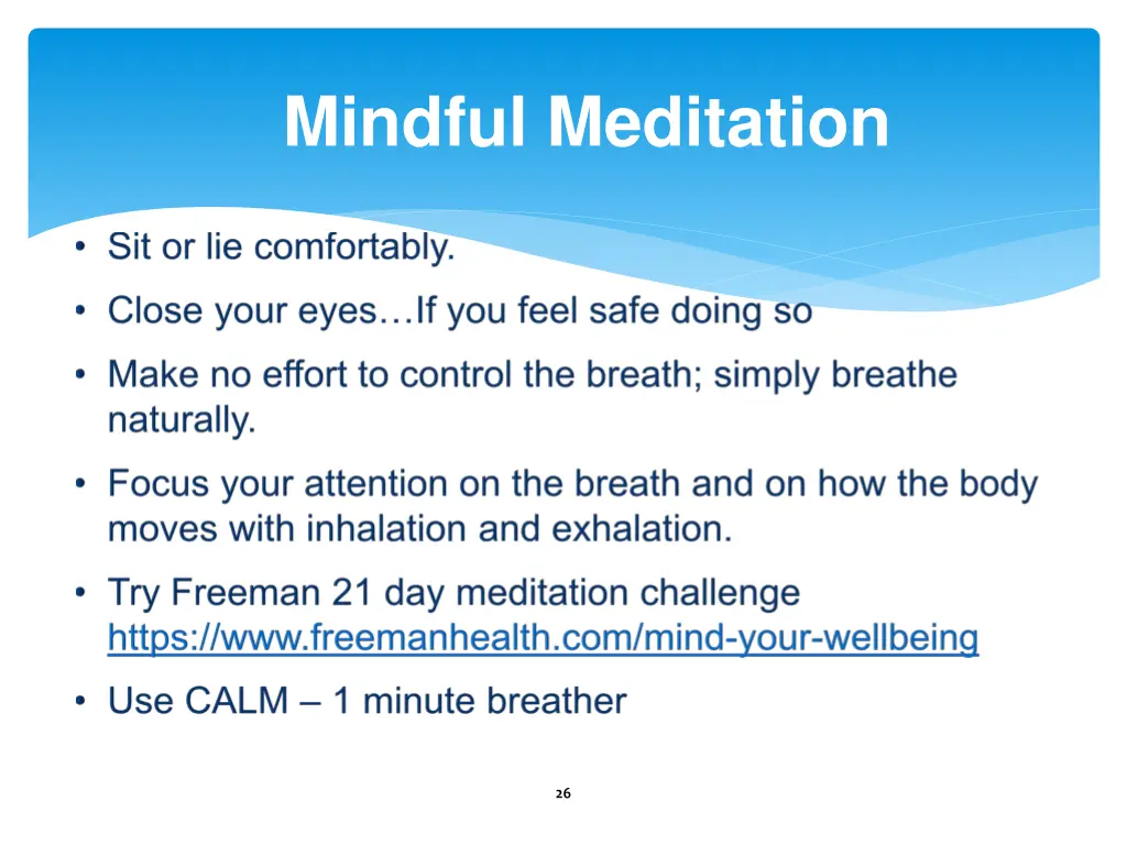 mindful meditation