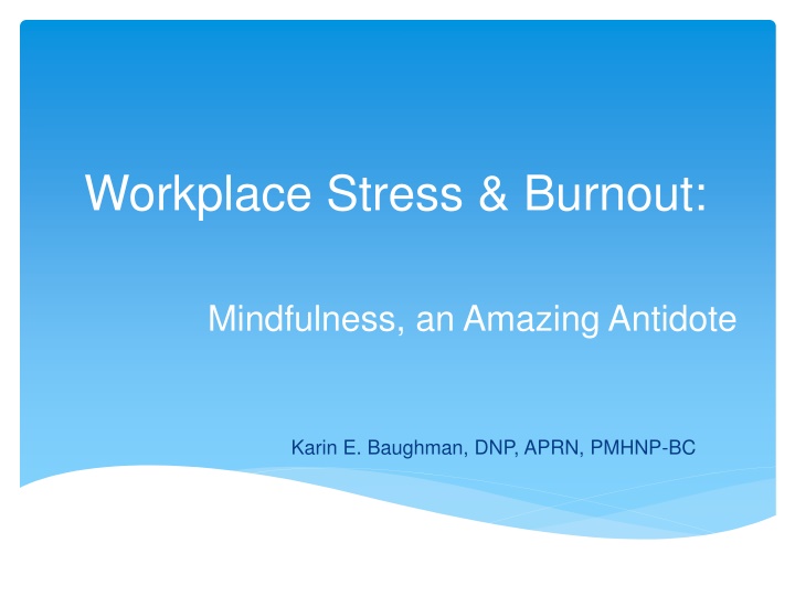 workplace stress burnout