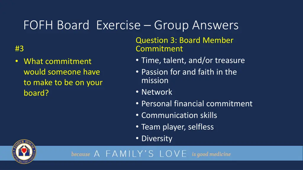 fofh board exercise group answers