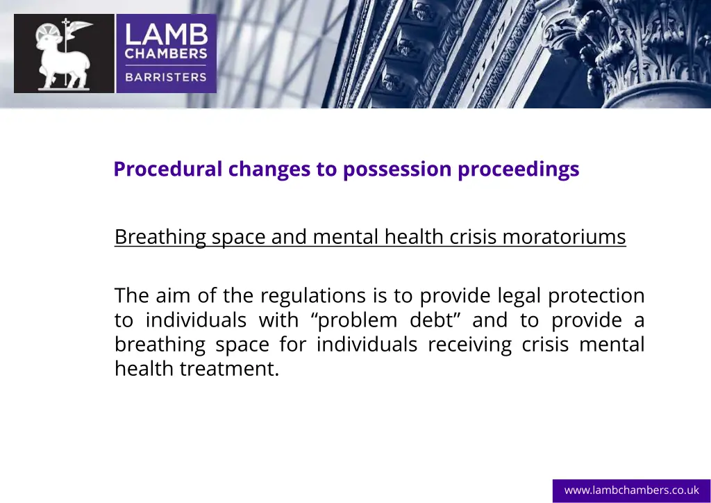 procedural changes to possession proceedings 14