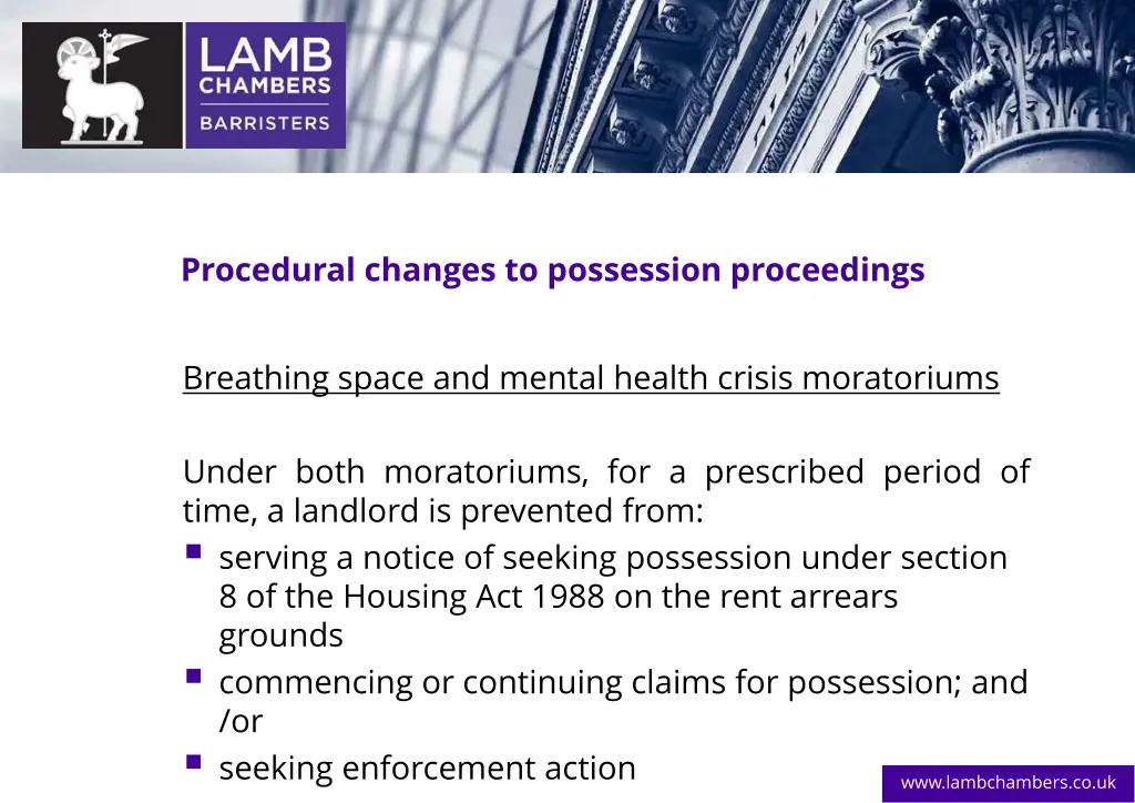 procedural changes to possession proceedings 15