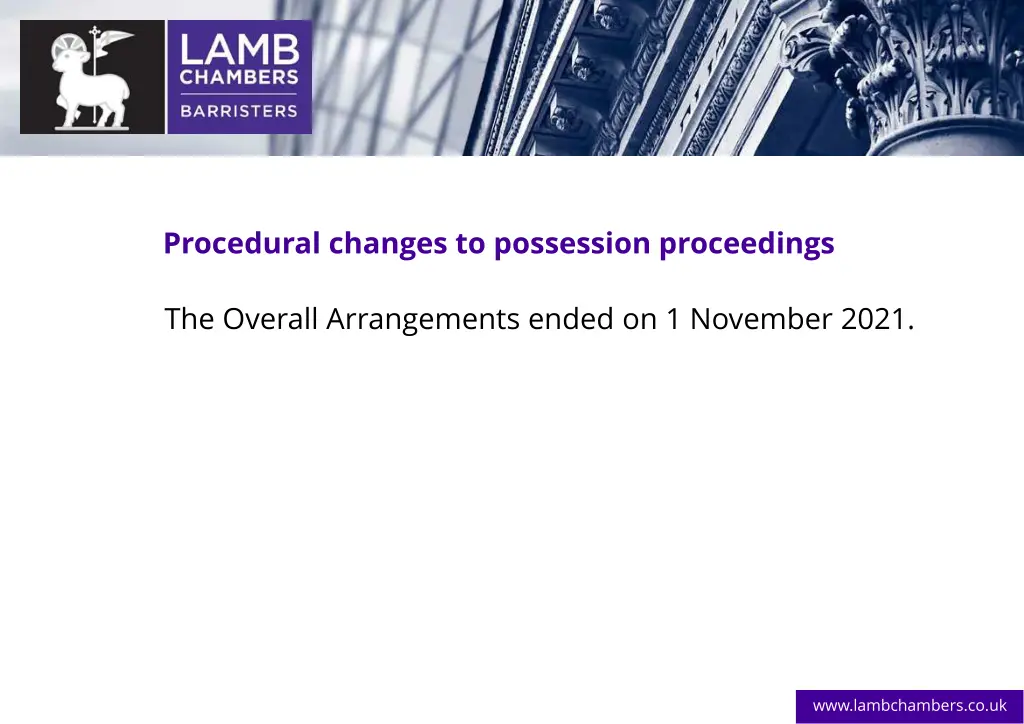 procedural changes to possession proceedings 2