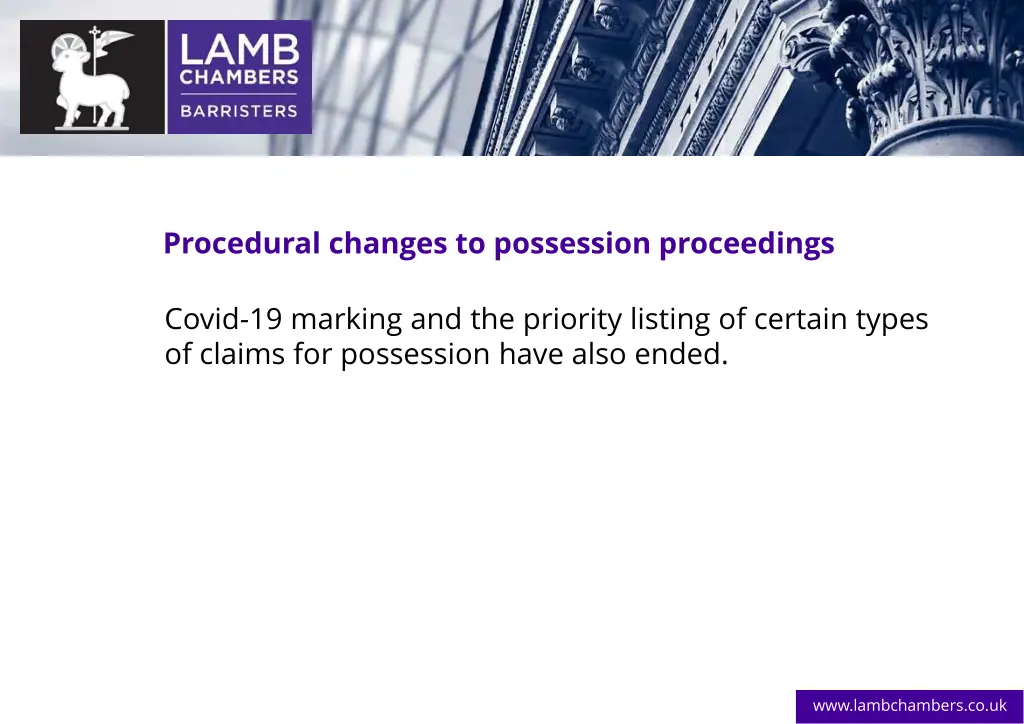 procedural changes to possession proceedings 4