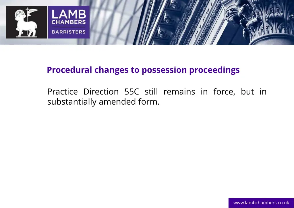 procedural changes to possession proceedings 5