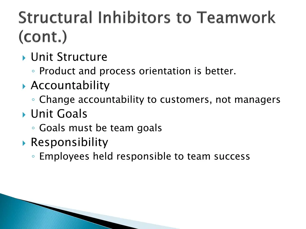 unit structure product and process orientation