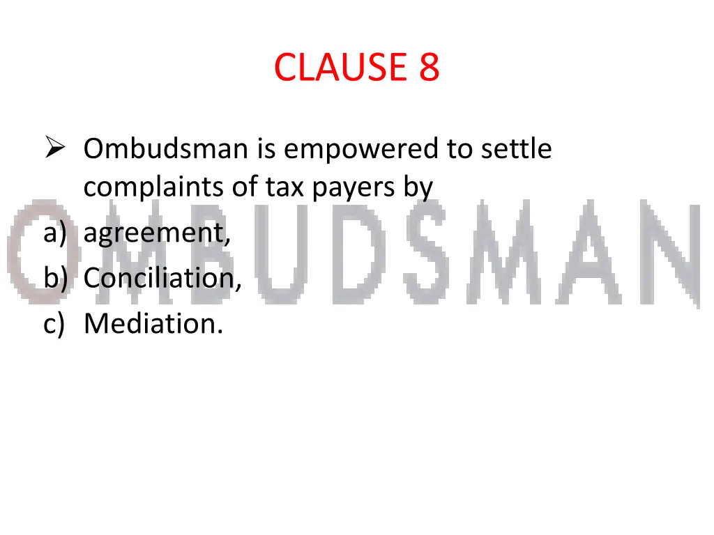 clause 8