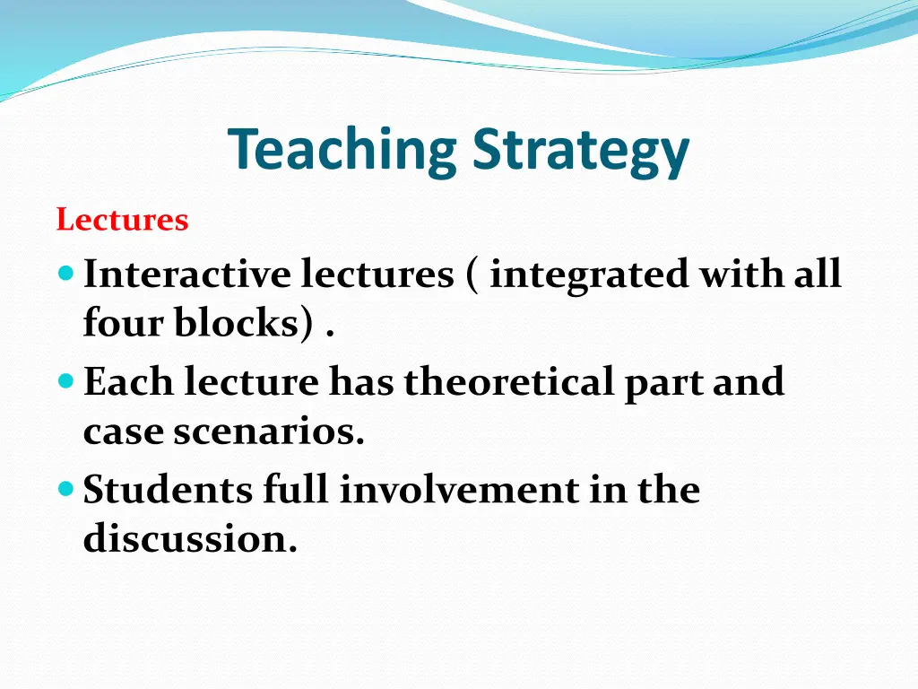 teaching strategy