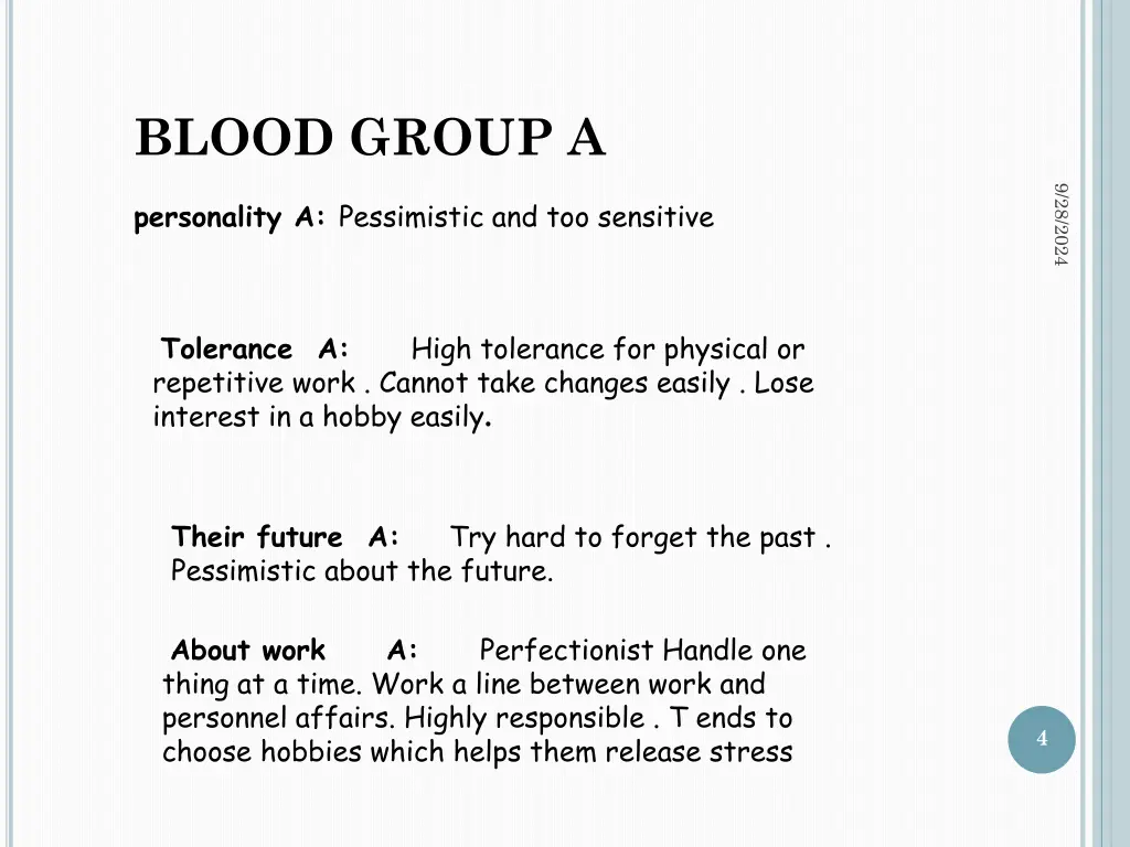 blood group a