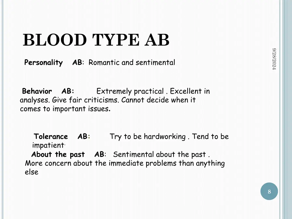 blood type ab