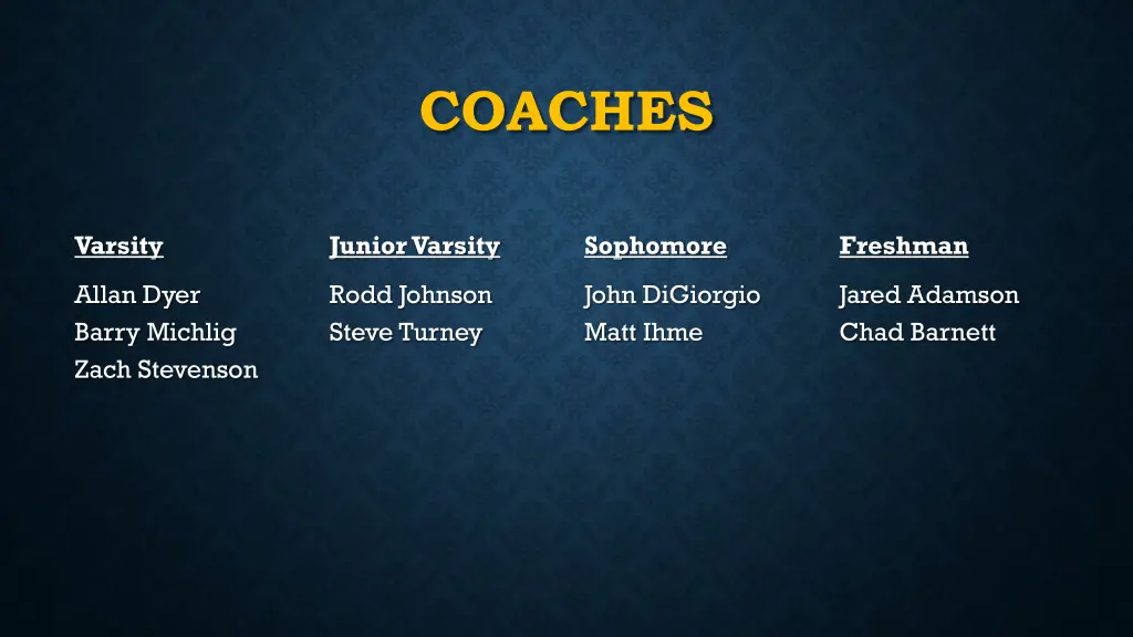 coaches