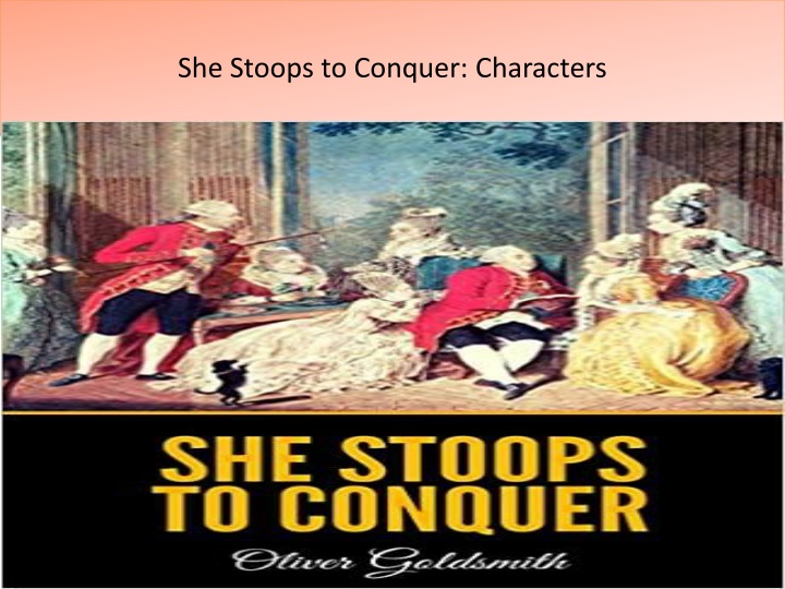 she stoops to conquer characters