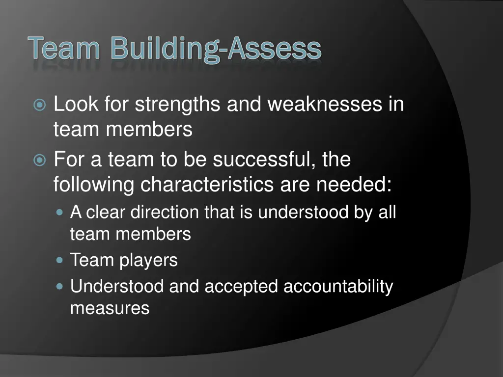 team building team building assess