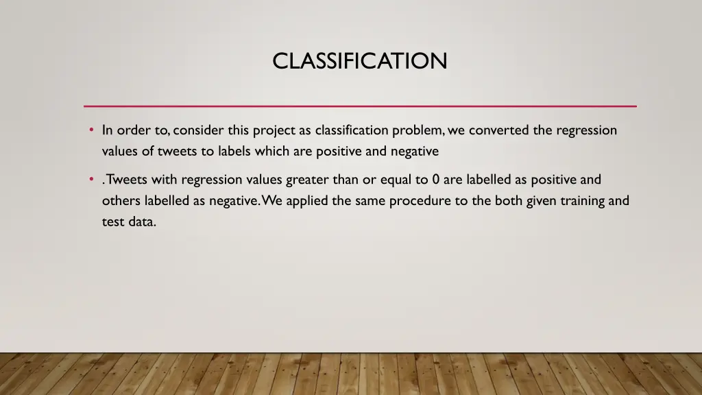 classification