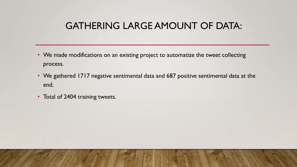 gathering largeamount of data