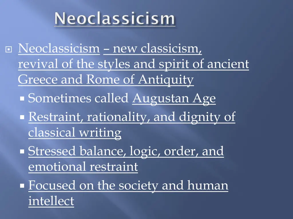 neoclassicism new classicism revival