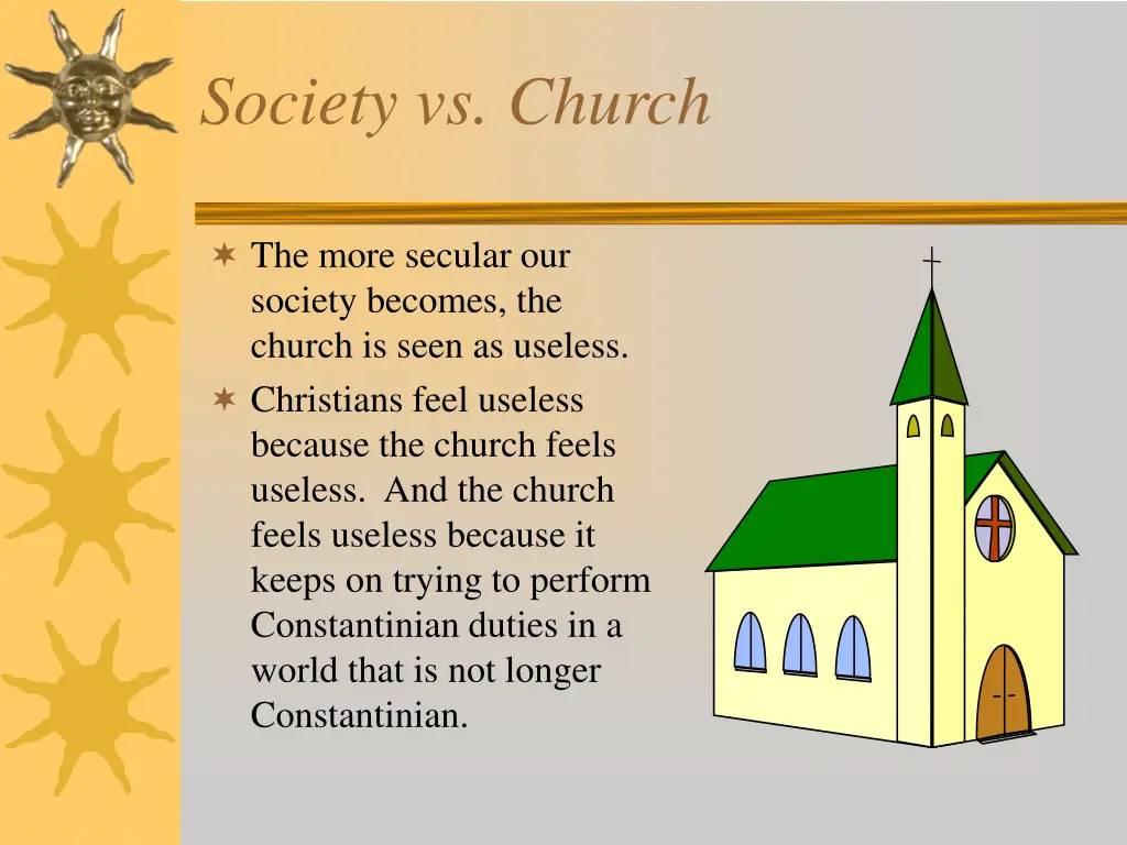 society vs church