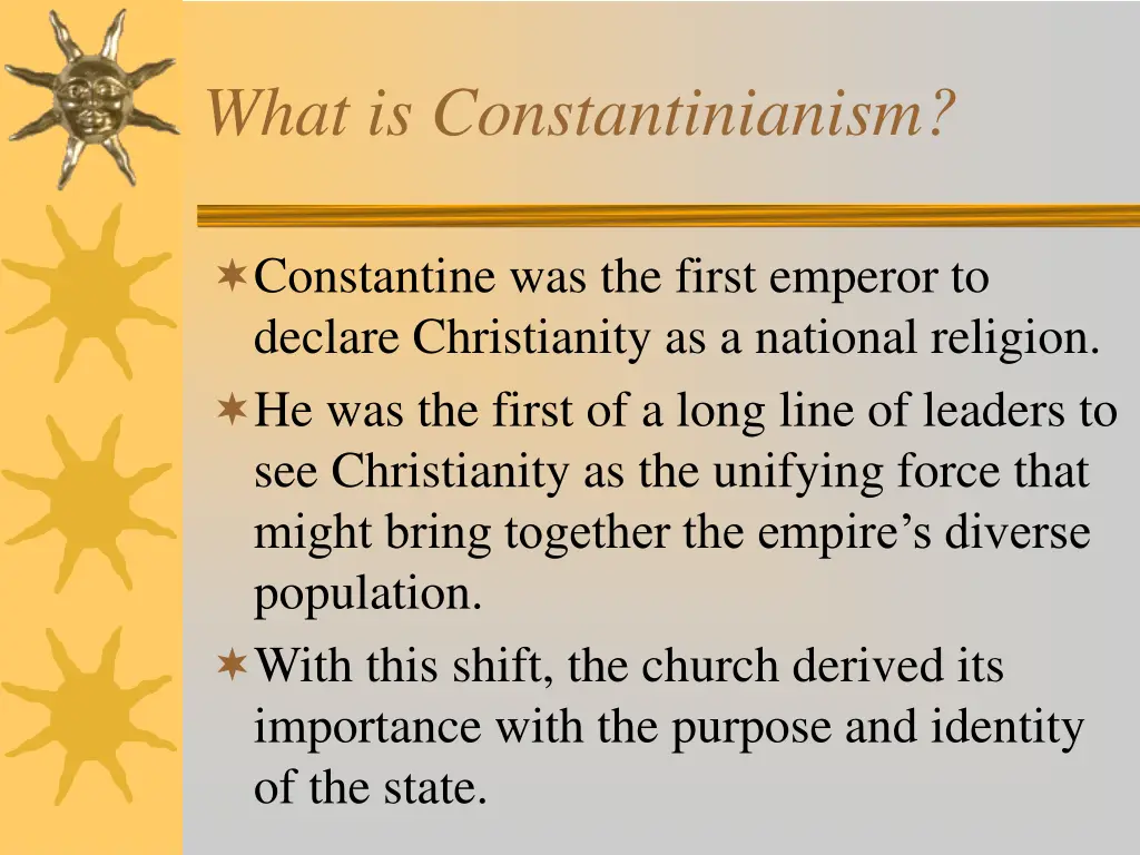 what is constantinianism