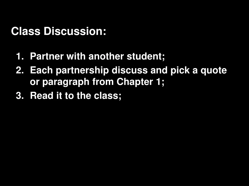 class discussion 3