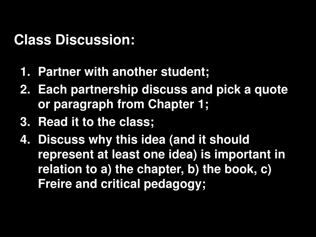 class discussion 4