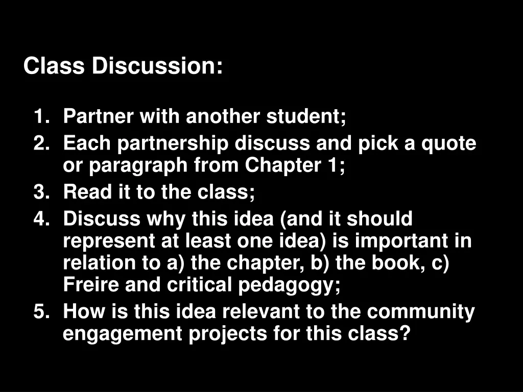 class discussion 5