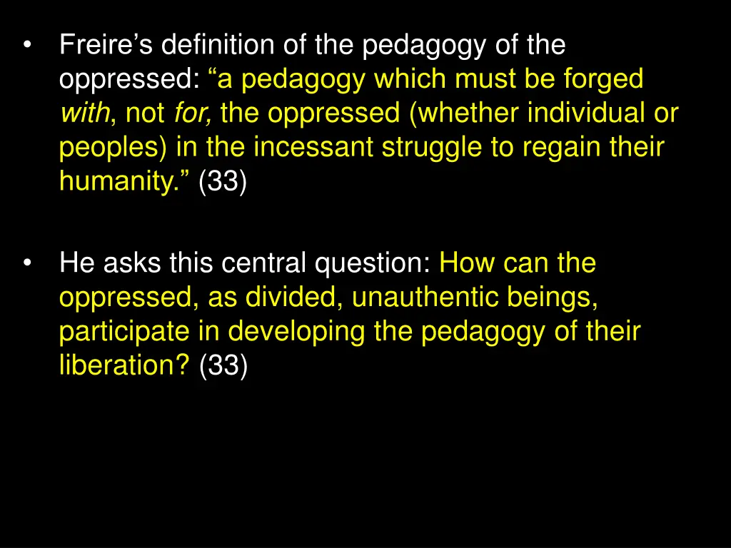 freire s definition of the pedagogy 1