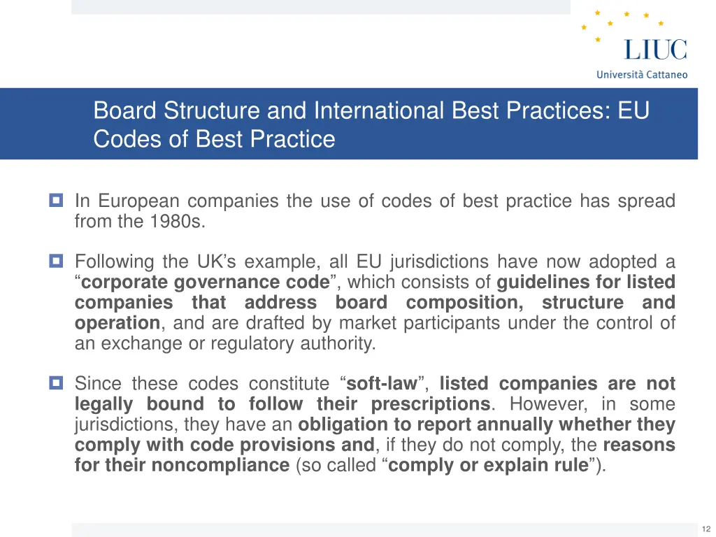 board structure and international best practices 1