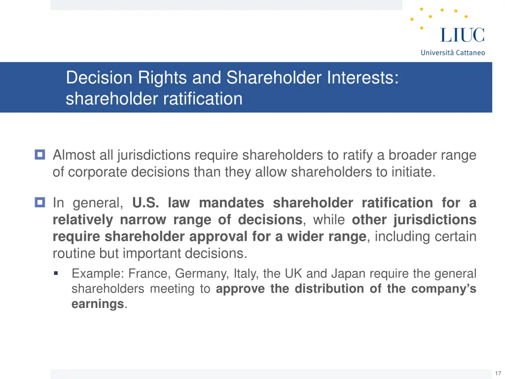 decision rights and shareholder interests 2