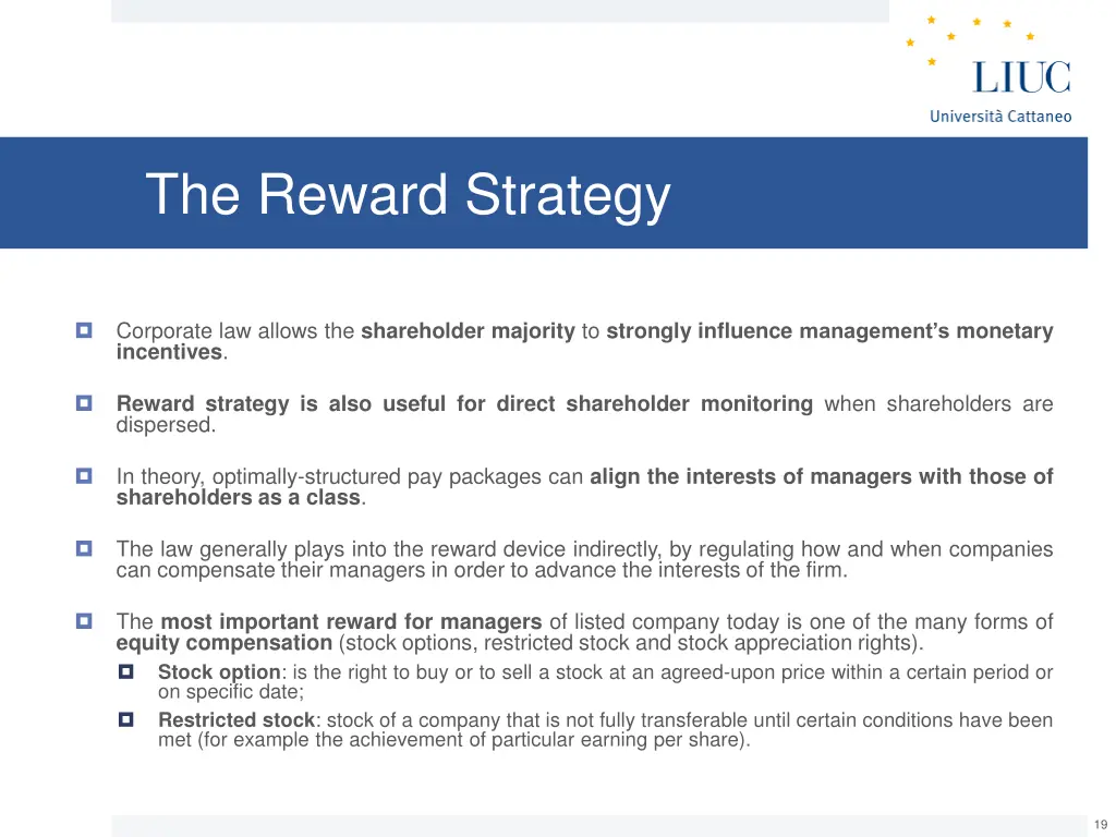 the reward strategy