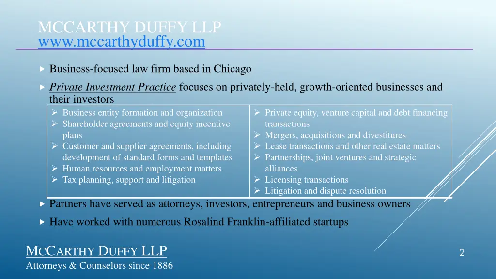 mccarthy duffy llp www mccarthyduffy com