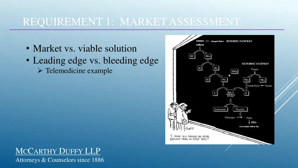 requirement 1 market assessment