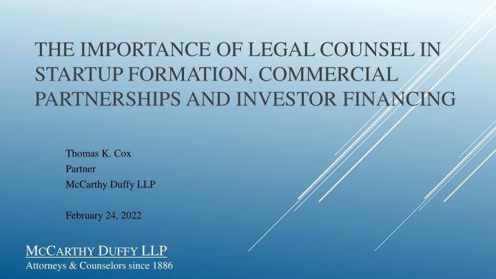 the importance of legal counsel in startup